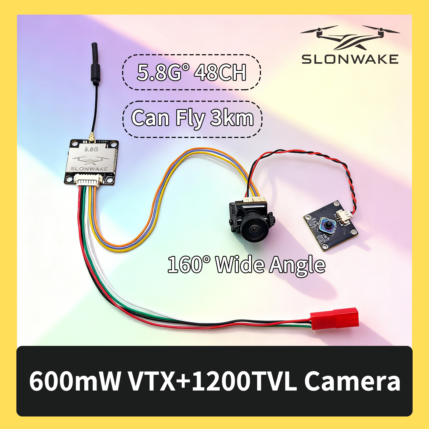 SLONWAKE 5.8G 600mW 7-24V FPV  - Drone Transmitter のレビューと価格