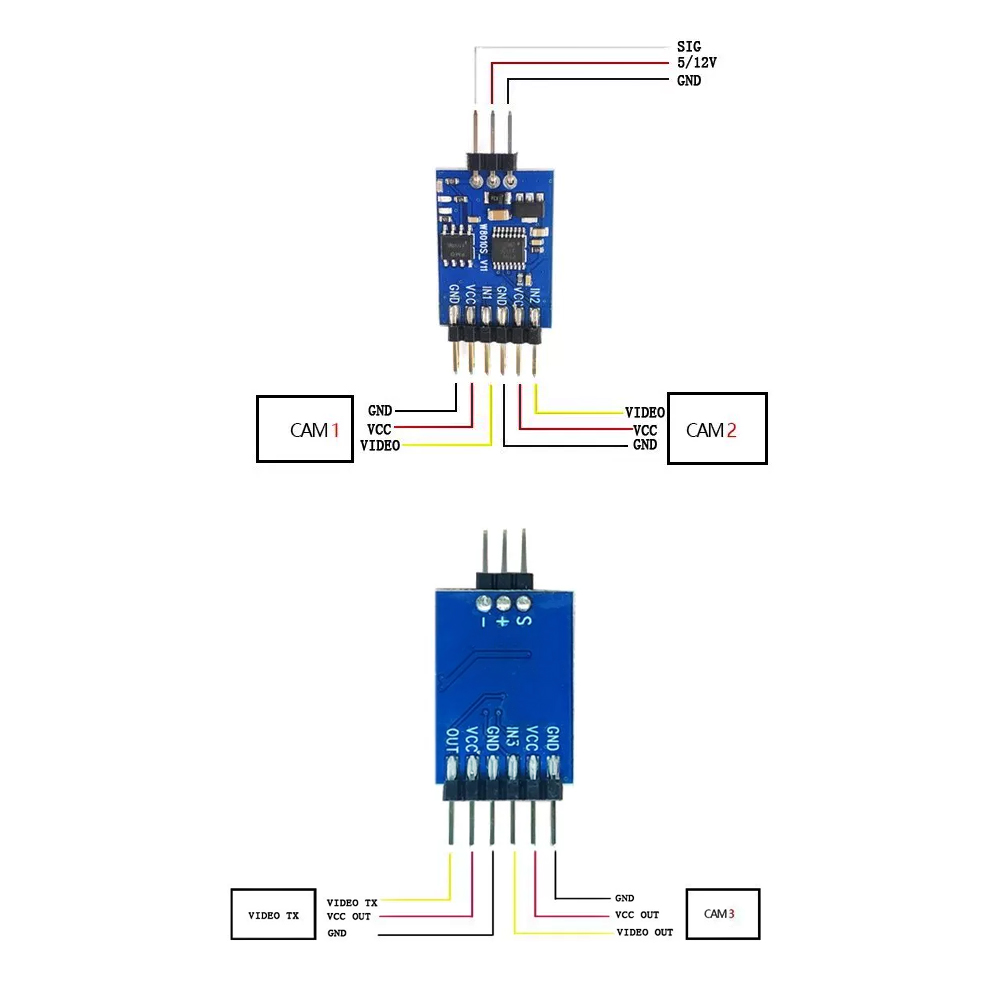 5.8G 3 Channel Video Switcher  - Drone Motor のレビューと価格