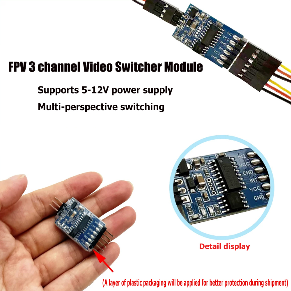 5.8G 3 Channel Video Switcher  - Drone Motor のレビューと価格