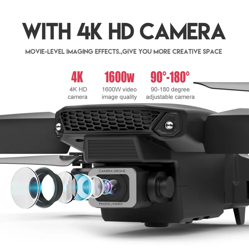 E88 ProIntelligent Folding Dro - Drone Camera のレビューと価格